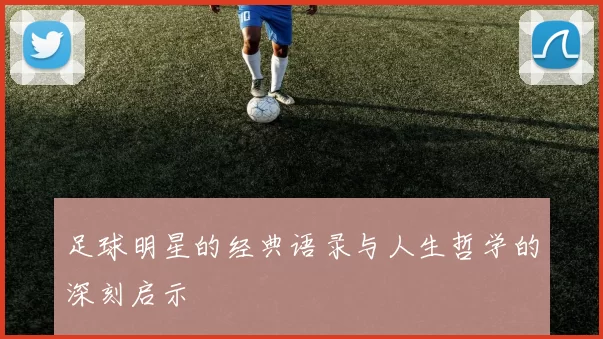 足球明星的经典语录与人生哲学的深刻启示